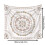 Ταπισερί τοίχου Boho 59"x39", Τέχνη με λουλούδια Mandala, Αισθητική διακόσμηση χίπηδων για 3
