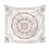 Ταπισερί τοίχου Boho 59"x39", Τέχνη με λουλούδια Mandala, Αισθητική διακόσμηση χίπηδων για 2