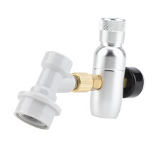 Anodised Aluminium Keg Charger, Mini Co2 Regulator For Homebrew Kegerator With Gas Disconnect, Portable Beer Dispenser Offering Versatility And