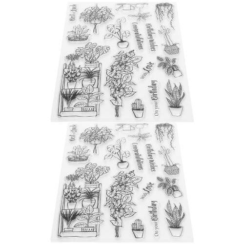Διαφανείς σφραγίδες Scrapbooking DIY με επαναχρησιμοποιήσιμο φόντο, διαφανείς 2