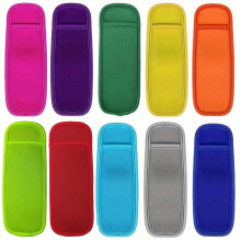 Ice Pop Sleeves 10 Pack Neoprene Ice Pop Holders for Kids with AntiFreezing Grip Colorful Set