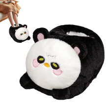 Electric Foot Warmer Plush Heated Slippers for Adults Indoor Winter Home Travel Panda