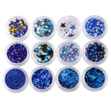 Stickers à paillettes pour nail art à faire soi-même : décorations en forme d'étoiles en poudre pailletée. Matériaux de haute qualité pour