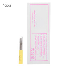 Permanent Makeup Blades Microblading Needles Manual Eyebrow Tattoo Stainless Steel Microblading Kits Excellent Stability Individual Packaging Disposa