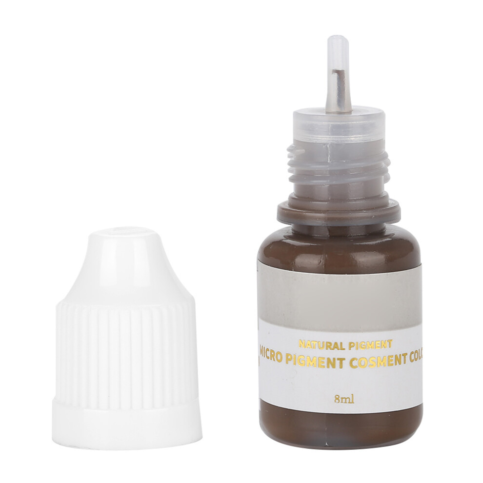 Eyebrow Lip Tattoo Pigments, Gray&Coffee Organic Biological Pigments, Long Lasting Results for Professional Permanent Makeup For Halloween Parties