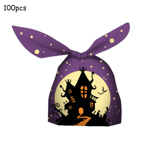 Halloween-dekoration2 stk. pose Græskar slikpose Snackpose Bagepose Cookiepose Gavepose 2