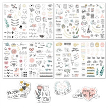 4 coli/set autocolante Scrapbooking pentru nuntă DIY invitație card autocolant mireasă planificator album foto scrisoare de dragoste autocolant