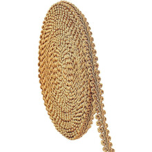 Galon doré de 15 yards (13 mm) en polyester, idéal pour la couture, les costumes, les loisirs créatifs, le rembourrage et la décoration de