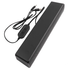 Soundbar z wejściem 3,5 mm Fictory, 3D stereo do komputera, przenośny, przewodowy soundbar USB, odtwarzacz muzyki do komputerów PC i telefonów