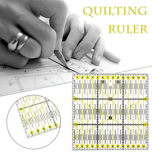 Yakbaofuo DIY Διαφανές Quilting Ράψιμο Patchwork Χάρακας Κοπή Εργαλεία Χειροτεχνίας Ράφτης 1