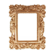 Golden Resin Photo Frame Photograpy Props Wall Gallery Picture Frame Table Display Wall-mounted Photo Frames Gold Shooting Frame