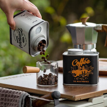 Hariumiu 150g Kaffeebohnen im versiegelten Glas – lange Haltbarkeit, lebensmittelecht, ideal für Outdoor-Aktivitäten und Camping.