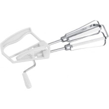 Handgarde, eierklopper, roestvrijstalen roterende handmixer, keukengereedschap