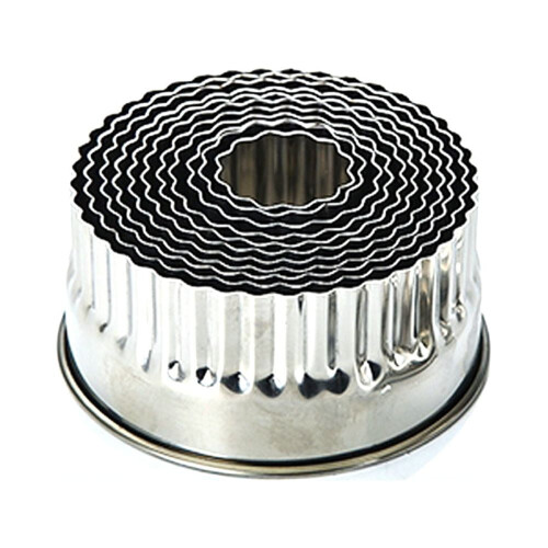 Round Shaped Metal Cookie Cutter, 11 Pieces