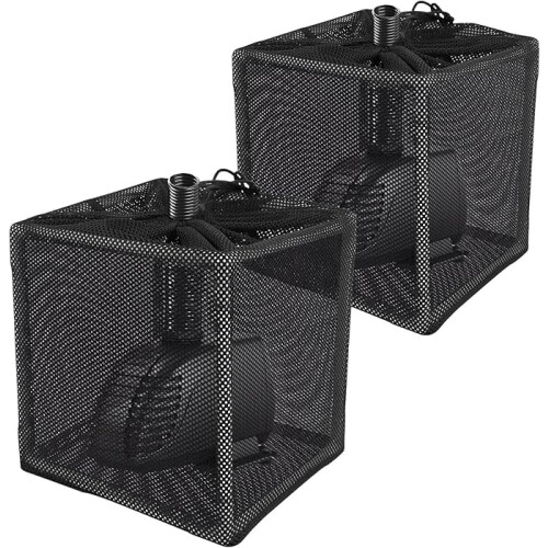 Wekvgz Pond Pump Filter Bag Compatible with Solid Pump Mesh Box, Adjustable Thickened Anti-Clogging Filter with Drawstring