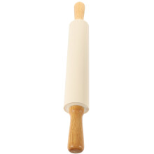 Deegroller voor koekjesdeeg, deegstaven, bloem, hout, silicagel