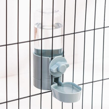 17oz Hanging Rabbit Water Feeder, Automatic Pet Cage Dispenser with Bowl, Compatible with Bunny, Chinchilla, Hedgehog, Ferret, Hamster
