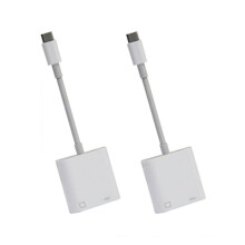 Adaptateur Ethernet OTG USB-C vers RJ45 (2 unités) - Convertisseur réseau filaire 100 Mbit/s pour téléphones et tablettes USB-C
