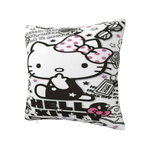 Μαξιλαροθήκη Hello Kitty με σχέδιο κινουμένων σχεδίων, Διακοσμητικές θήκες 1