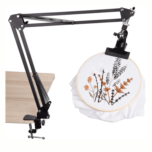 Ρυθμιζόμενη βάση στήριξης κρίκου AbleEmbroidery, πτυσσόμενη μεταλλική βάση κεντήματος, 1