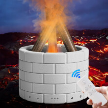 Bålflamediffusor, bålkjølig luftfukter med essensielle oljer, timer og automatisk avstenging, USB-drevet, nattlys, kompatibel med essensielle oljer