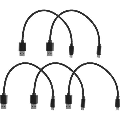 5 τεμάχια καλώδιο Micro USB πλεγμένο από νάιλον 20cm, γρήγορη φόρτιση και συγχρονισμός 1