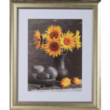 Marco de fotos contemporáneo de alta gama de poliestireno de 4,4 cm (1-3/4") - de WholesaleArtsFrames-com. 20x20 Serie 386 - Plata claro - Hecho en