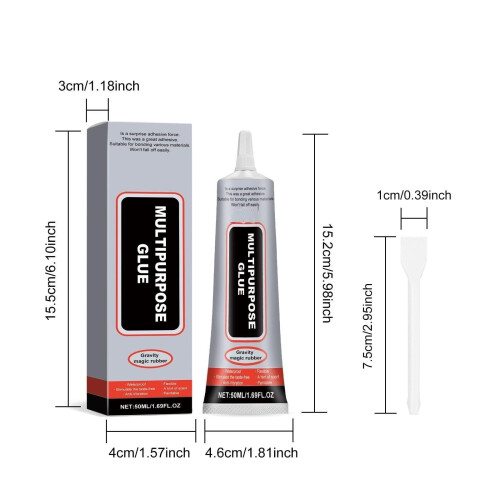 Federra50ML Διάφανη Κόλλα για Στρας Κόλλα Κοσμημάτων Πολλαπλών Χρήσεων Κόλλες για 2