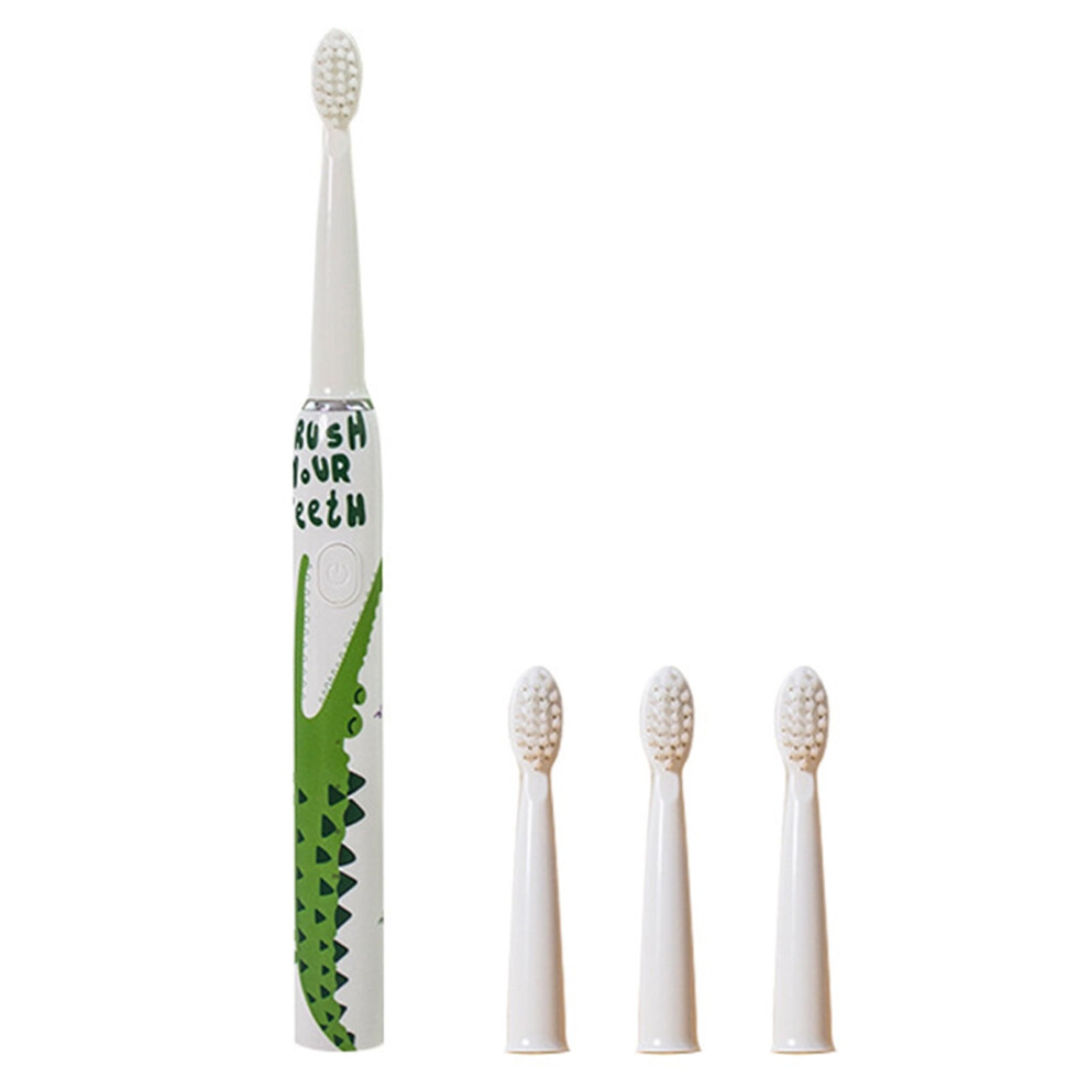 LOOPSUN Valentine's Clearance 2024! Rechargeable Kids Toothbrush, 3 Modes, Memory, 19000 Strokes, IPX7, 2-Min Timer, 4 Soft Heads, for Age 3+