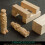 Lot de 5 blocs de bois à sculpter, en tilleul. 4