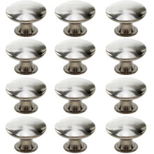 Skåphandtag Lådhandtag med skruvar 12-pack Silver