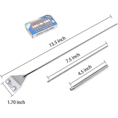 Ξύστρα φυκιών μήκους 65cm, με λεπίδες από ανοξείδωτο ατσάλι, εργαλείο καθαρισμού 2
