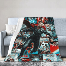 Captain America -hotellin viltti, anime-viltti sängylle, sohvaviltti, erittäin pehmeä fleece-viltti makuuhuoneen olohuoneeseen, 60 x 50 tuumaa