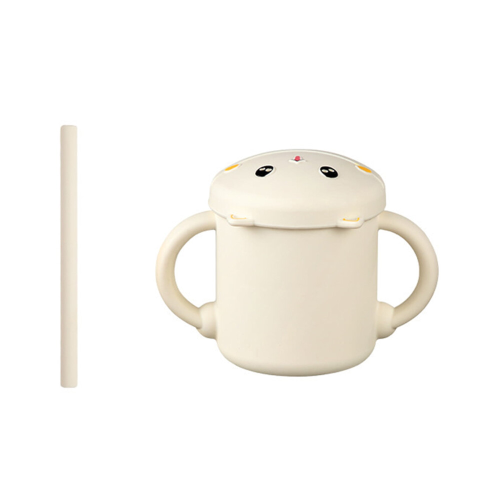 Pacifier Grade Baby Dinner Children's Suction Cup Bowl Complementary Compartment Dinner One Eating Tableware White