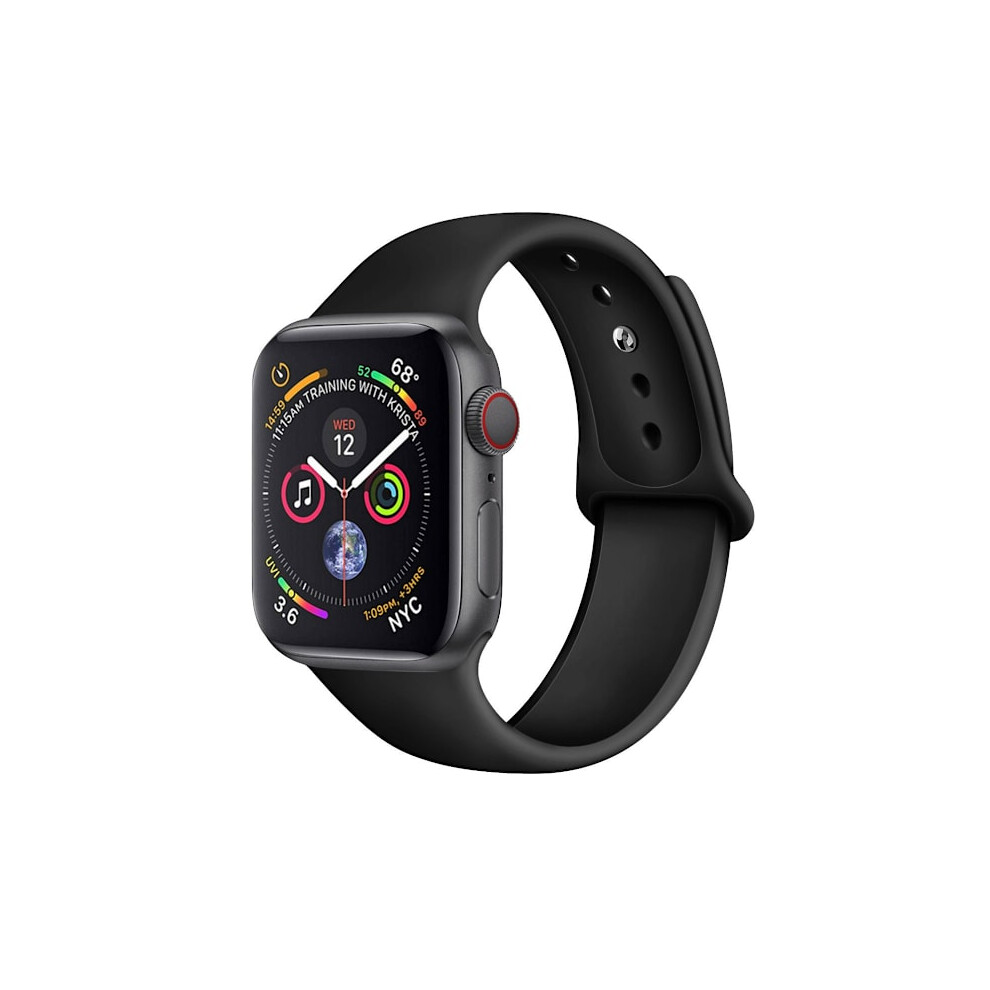 38/40/41Mm, Silicone Sport Band And Compatible With Apple Watchwith Apple Watch Band Sui Black 9464372825448