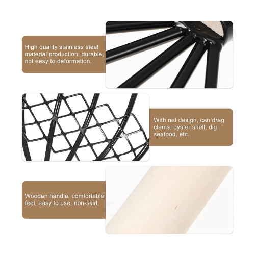 Five-Claw Rake Scarifying Tool Seafood Shell Rake 2
