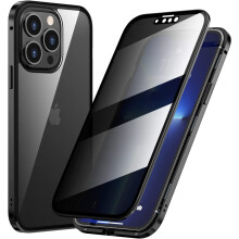 Compatibile con iPhone 14 Pro Max - Custodia anti-spionaggio - Protezione magnetica per l'obiettivo in vetro, schermo per la privacy e paraurti con