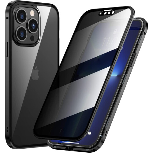 Συμβατή με iPhone14Pro Max Θήκη Anti Peeping - Προστατευτικό μαγνητικού φακού από γυαλί, οθόνη