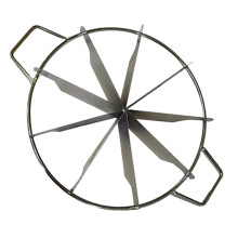 Adjustable Cake Cutter and Pizza Slicer with Stainless Steel Portion Divider for Bakery and Parties