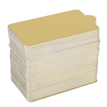 Professional Pastry Presentation With Mini Gold Cake Cardboard, Rectangle Shaped Dessert Displays For An Extraordinary Visual Impact, Food Grade