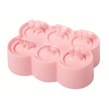 Fun Mini Popsicle Molds, Bpa Free Silicone Reusable Ice Pop Maker for Kids, Animal Shapes Ice Pop Maker in Pink
