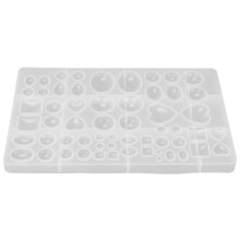 Múnla Réitigh Seodra Silicone Do Thionscadail Cheardaíochta DIY, Múnla Éasca le Dímhúnlú le Taobh istigh Réidh agus Lonrach, Trealamh