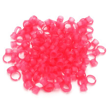 Flexible And Comfortable Glue Holder Ring Cups For Eyelash Extensions, Easy To Use Disposal Pigment Ink Holders With Sponge, High Quality Material Pl