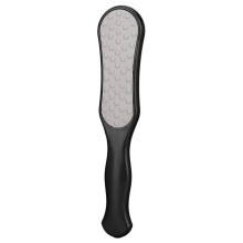 Fotfiler for hard hud, rustfritt stål, dobbeltsidig fotfil, pedikyrverktøy, fjerner hard hud, ergonomisk håndtak, fotpleie, sklisikker fotfil for