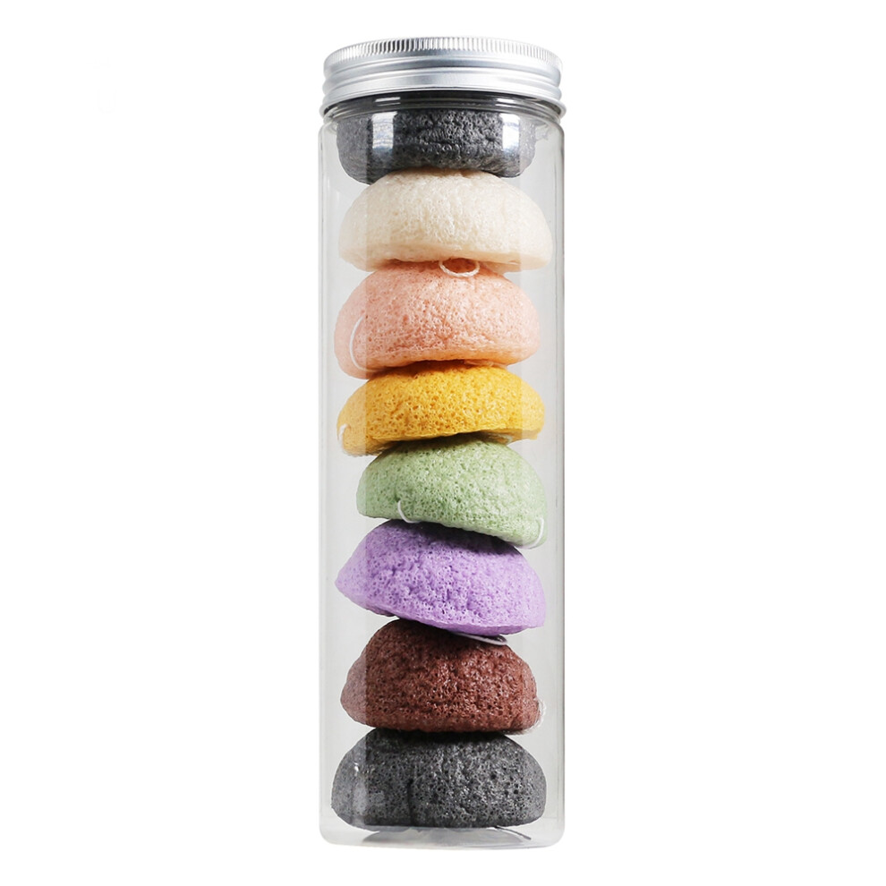 Green Biodegradable Konjac Sponge With Tea, Exfoliating Natural Ingredients Konjac Sponge Gentle Shower Scrub Cleansing For Face And Body Skincare