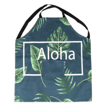 Breathable Cotton Linen Apron With Graffiti Art Design Ergonomic Fit Parent Child Matching Set Machine Washable Durable Fabric Comfortable For Cooking