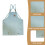 Professional Work Apron for Culinary and Creative Fields, Exquisite Craftsmanship Waterproof Canvas Bib Apron with Large Pockets, Comfortable Cross-Ba 3
