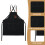 Versatile Canvas Apron for Artists and Chefs, Ample Storage Space Waterproof Work Apron with Double Stitched Pockets, Comfortable Cross-Back Strap for 3