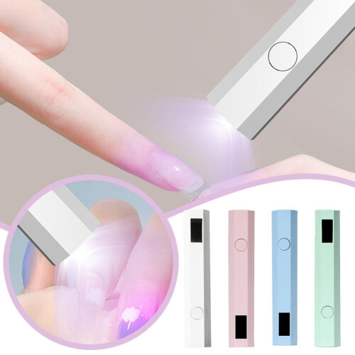 Φορητό πιστολάκι νυχιών USB UV LED & φακός - Μίνι λάμπα χειρός για NailArt Q0K0 1