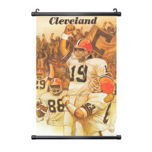 Browns Football Team Tilpasset PVC Black Axis Hengende Maleri, Flere Størrelser, Veggdekorasjon til Soverom eller Skrivebord
